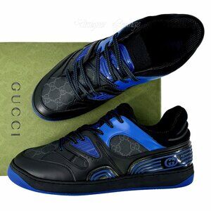 NEW GUCCI Demetra GG Supreme Canvas Basket Low Top Sneakers G 9 / US 9.5 Men's